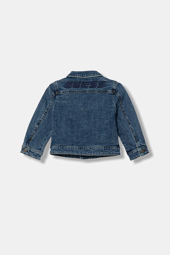 Παιδικό τζιν μπουφάν Guess N6RL02.D4MS0.PPY2 μπλε SS26