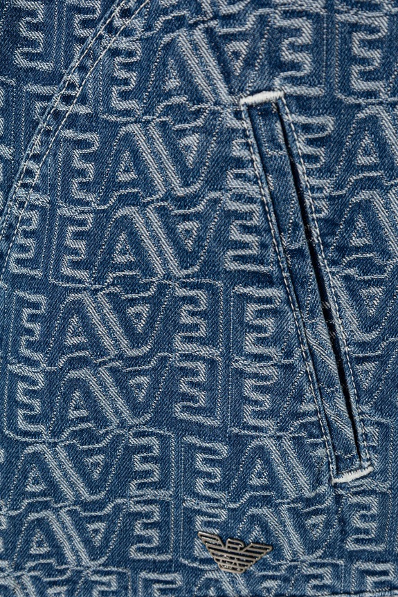 Emporio Armani geacă de blugi pentru copii albastru EB001254.AF24090