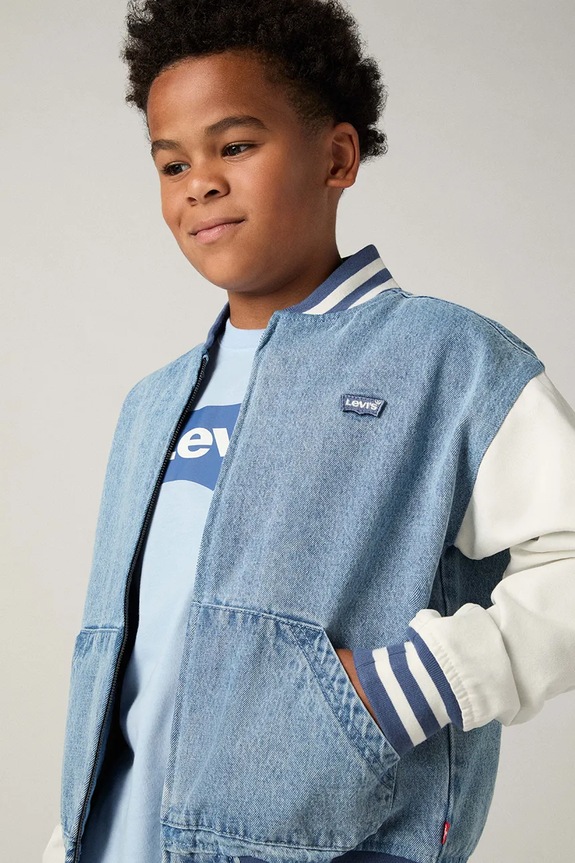 Levi's gyerek farmerkabát DENIM BOMBER JACKET 9EP681