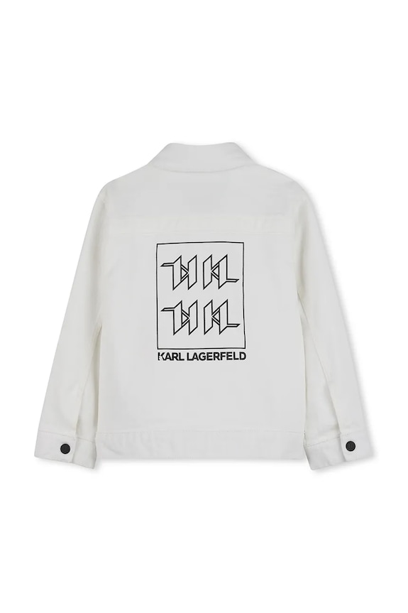 Детская хлопковая куртка Karl Lagerfeld Z31072.162.174 бежевый SS26