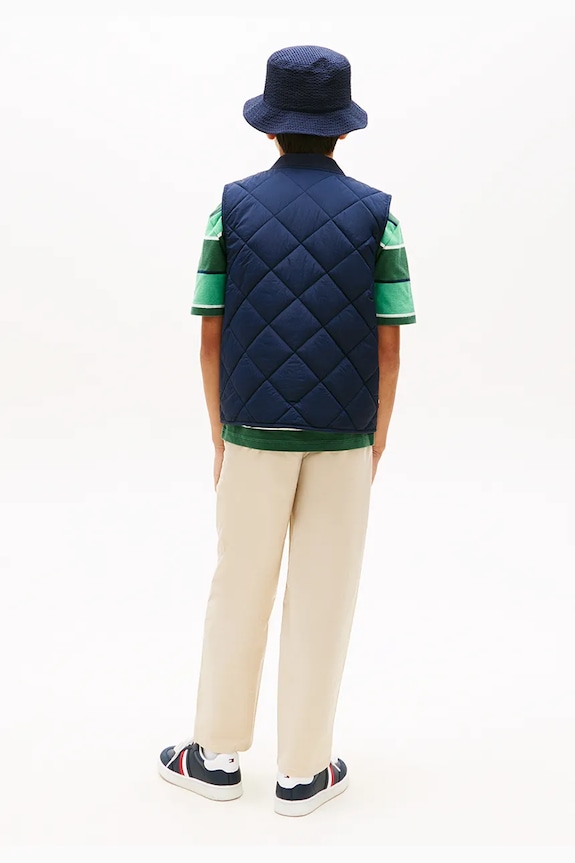 Tommy Hilfiger bezrękawnik dziecięcy granatowy KB0KB10262.128.176.PPY2