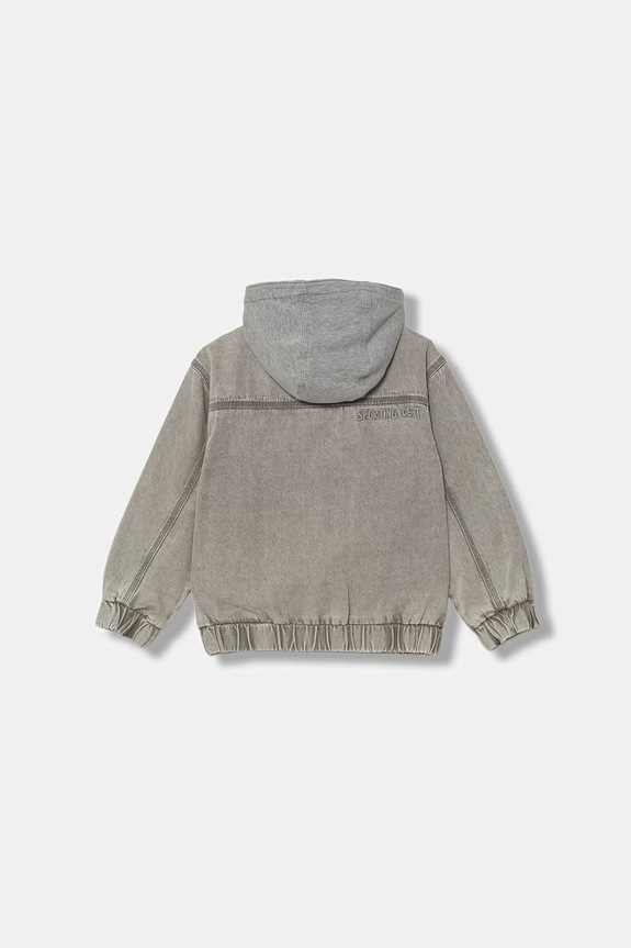 United Colors of Benetton kurtka dziecięca jeansowa 2KEHCN07B.G.Stagionale szary SS26