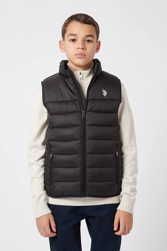 U.S. Polo Assn. αμάνικο παιδικό μαύρο USP2508