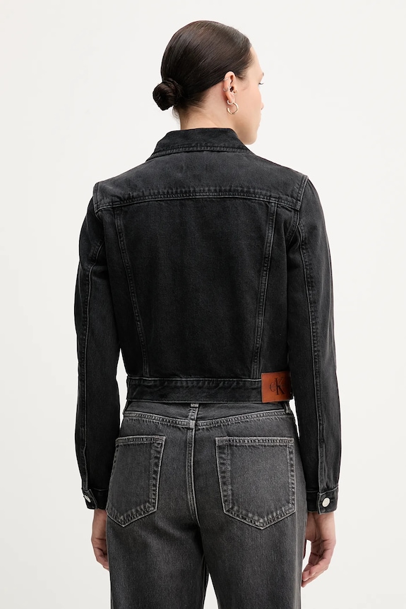 Ρούχα Τζιν μπουφάν Calvin Klein Jeans LV047C658G μαύρο