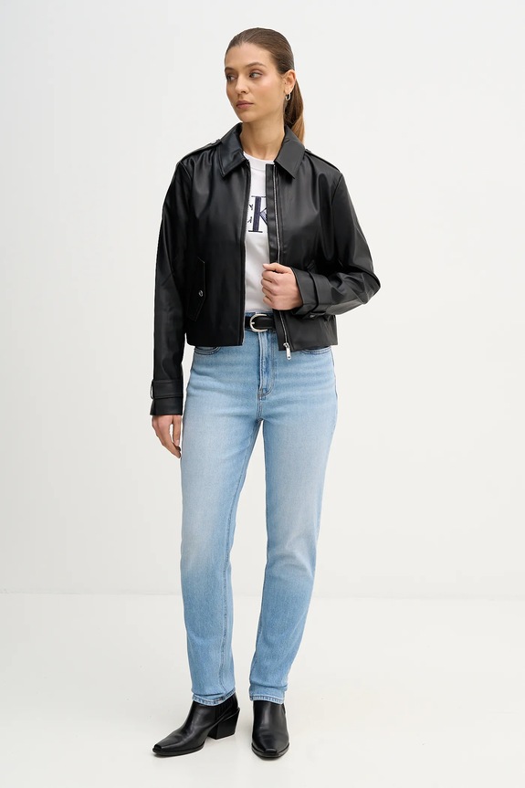 Μπουφάν Calvin Klein Jeans LV047E501G μαύρο SS26