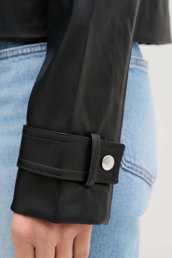 Μπουφάν Calvin Klein Jeans LV047E501G μαύρο
