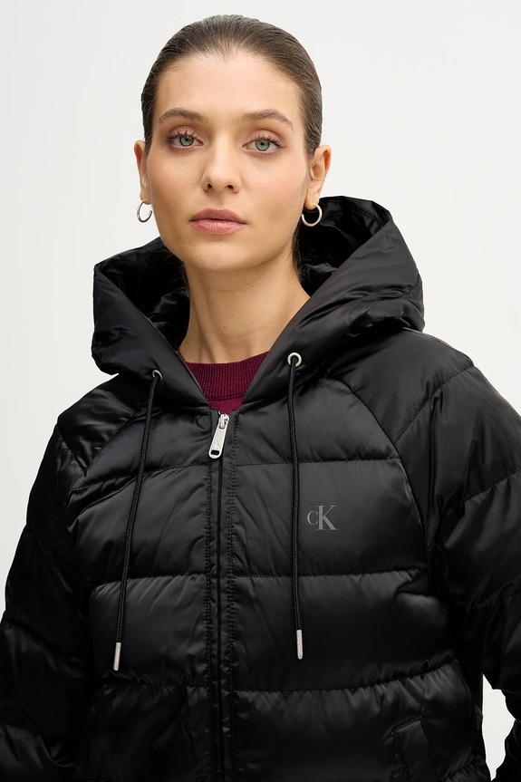 Bunda Calvin Klein Jeans čierna LV047E509G