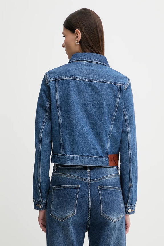 Oblečenie Rifľová bunda Calvin Klein Jeans LV047E629G modrá