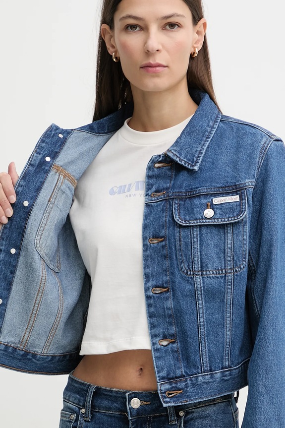 Rifľová bunda Calvin Klein Jeans LV047E629G