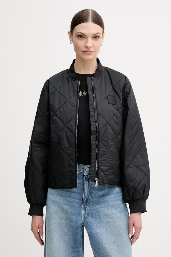 Calvin Klein Jeans kurtka bez kaptura czarny LV147E514G