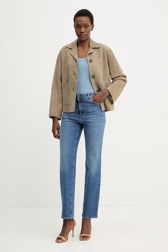 Велурено яке Weekend Max Mara PALCHI 2615441021600 зелен SS26