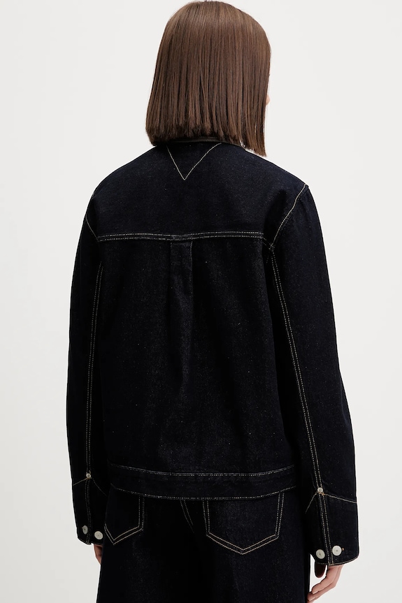 Oblečenie Rifľová bunda Tommy Jeans DW0DW21981 tmavomodrá