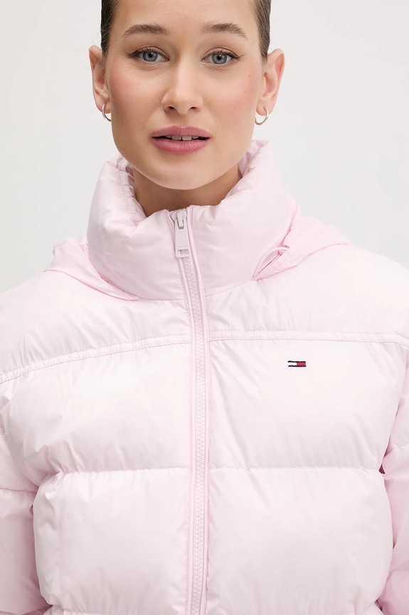 Bunda Tommy Jeans růžová DW0DW22039