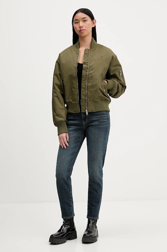 Tommy Jeans giacca bomber DW0DW22046 verde SS26