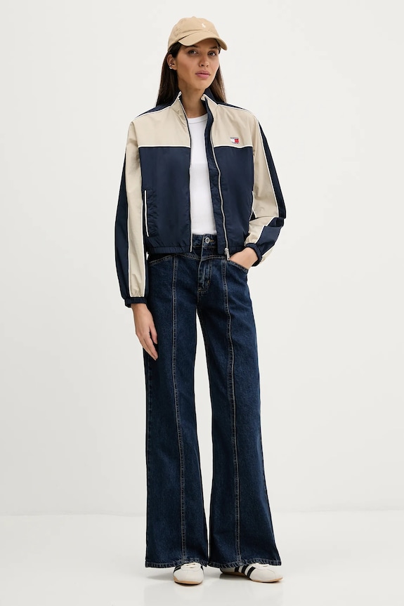 Μπουφάν Tommy Jeans DW0DW22055 σκούρο μπλε SS26