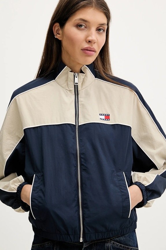Μπουφάν Tommy Jeans σκούρο μπλε DW0DW22055