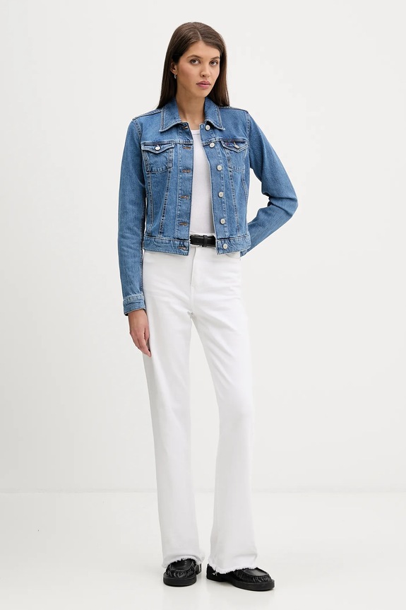 Tommy Jeans kurtka jeansowa DW0DW22489 niebieski SS26