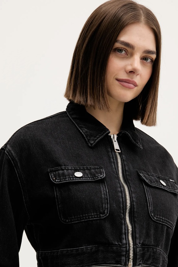 Tommy Jeans farmerdzseki fekete DW0DW22523