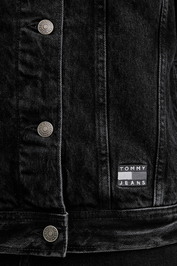 Τζιν μπουφάν Tommy Jeans DW0DW22602 μαύρο