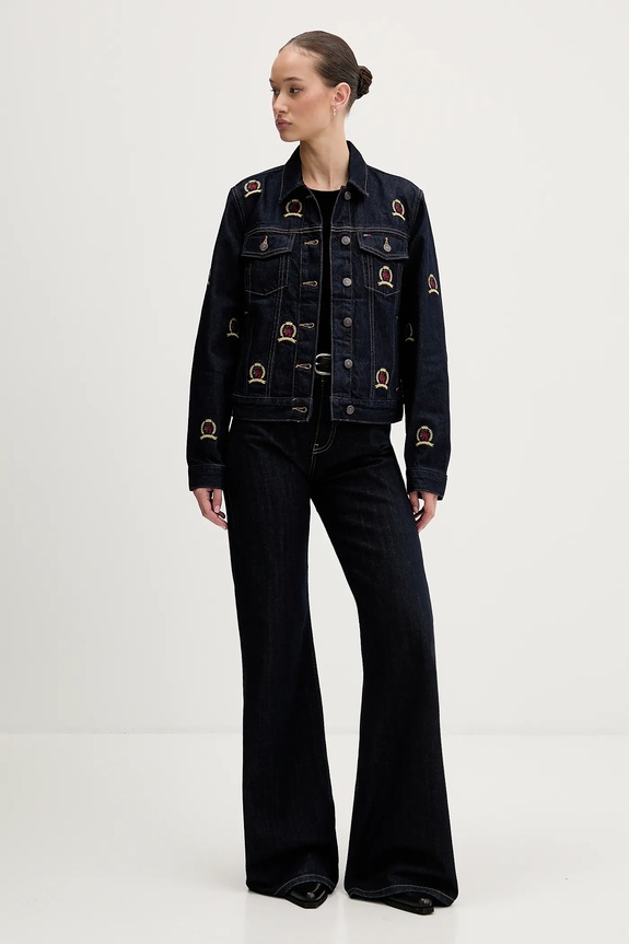 Τζιν μπουφάν Tommy Jeans DW0DW22729 σκούρο μπλε SS26