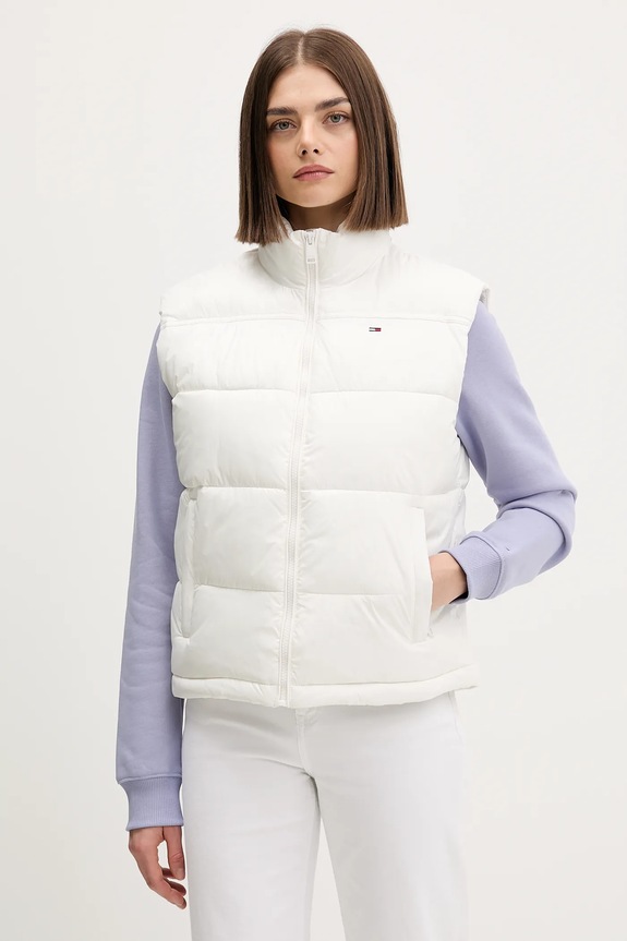 Vesta Tommy Jeans zateplené biela DW0DW22037