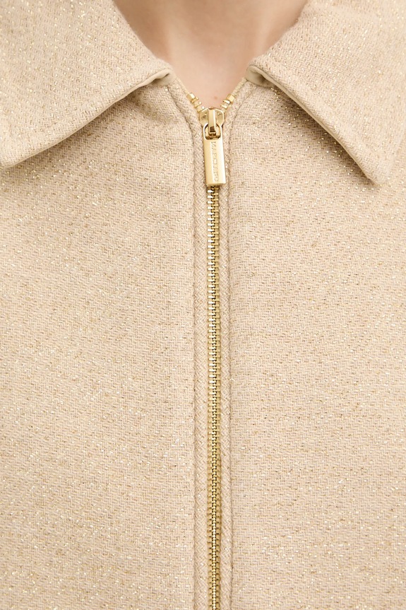 Μπουφάν με προσθήκη μάλλινου υφάσματος Marciano by Guess ROSY 6RGL08.7395A μπεζ