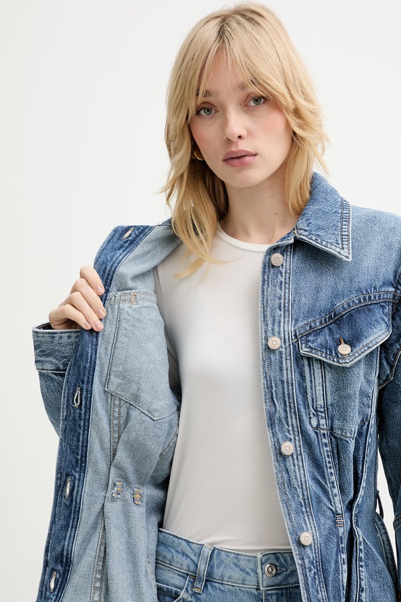 BOSS Orange kurtka jeansowa C CHINCHED JACKET 50552472