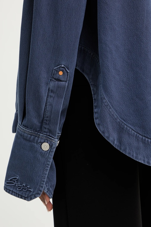 BOSS Orange farmering C OVERSHIRT 1.0 50552520 sötétkék