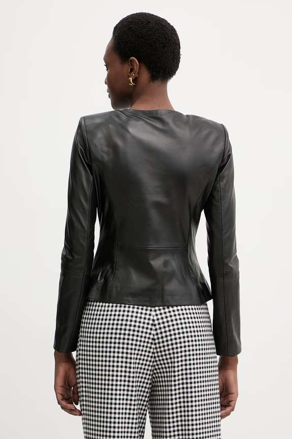 Odjeća Marciano by Guess kratka jakna za žene od kože CARA G6GL02.L0083 crna