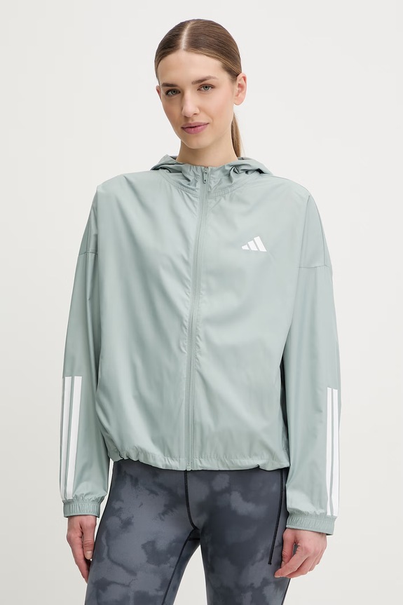 adidas Performance kurtka treningowa Hyperglam Windy pozostałe turkusowy KC7654