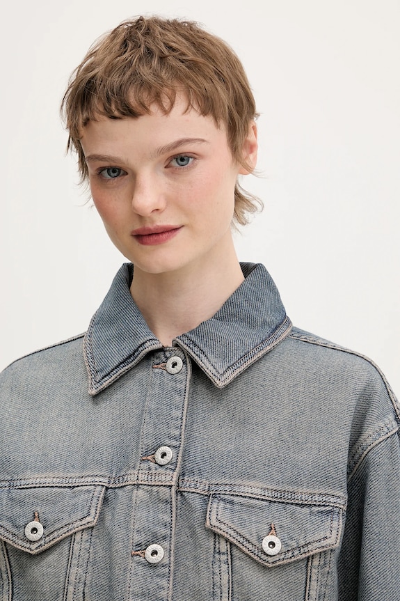 Hugo Blue kurtka jeansowa Galatea_B niebieski 50553000