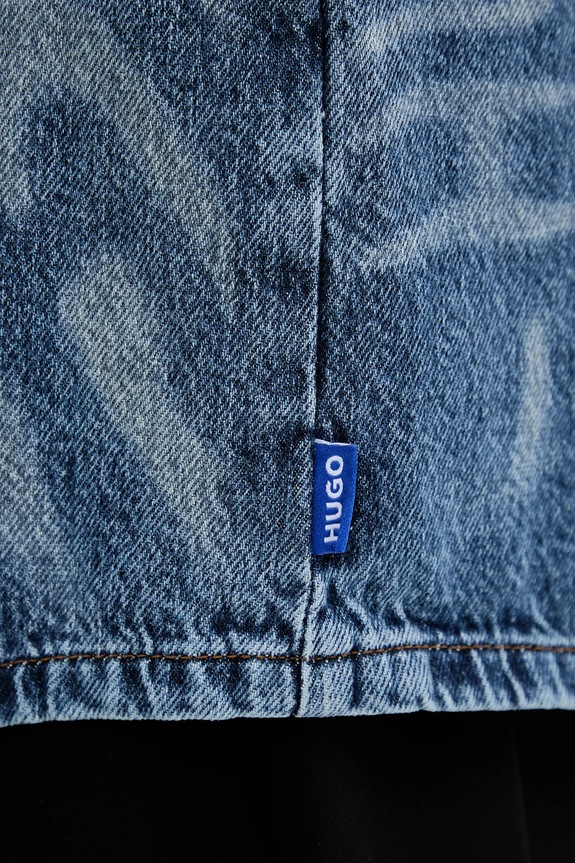 Hugo Blue cămașă jeans Garesa_4_B 50553558 albastru