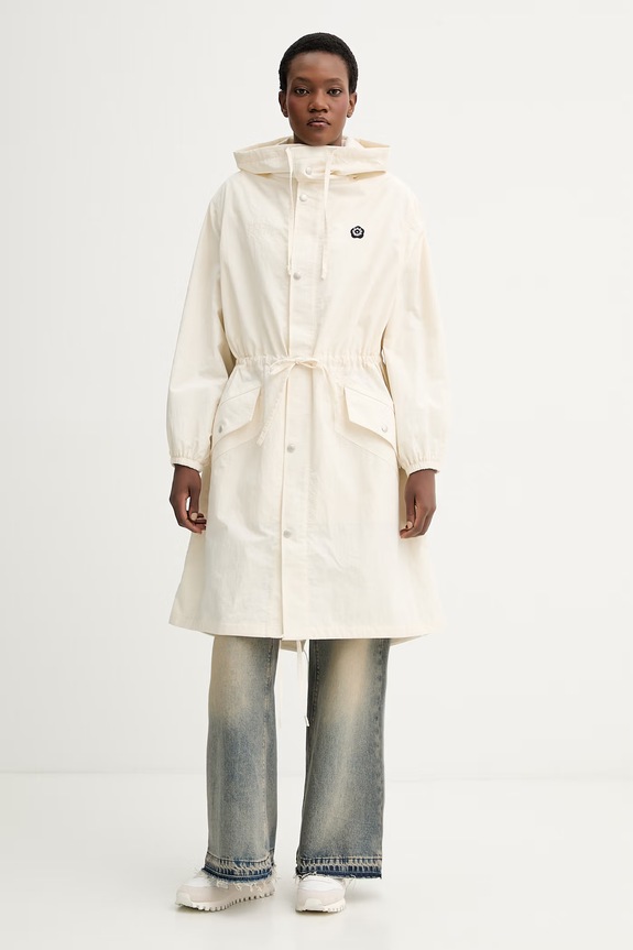 Kenzo parka pozostałe beżowy FG52OU1539NE