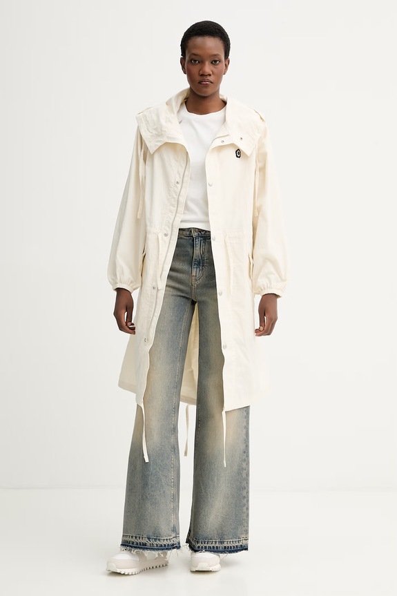 Kenzo parka FG52OU1539NE beżowy SS26