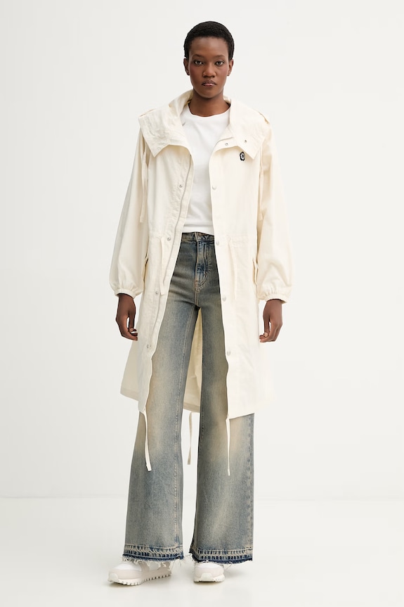 Kenzo parka FG52OU1539NE beżowy SS26