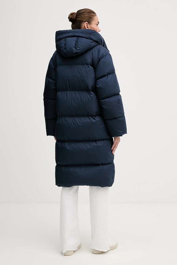 Ρούχα Μπουφάν με επένδυση από πούπουλα Tommy Hilfiger WW0WW47745 σκούρο μπλε