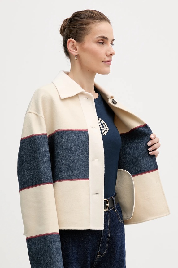 Μπουφάν με προσθήκη μάλλινου υφάσματος Tommy Hilfiger WW0WW47743