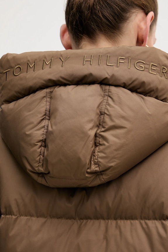 Tommy Hilfiger geacă de puf WW0WW47746 maro