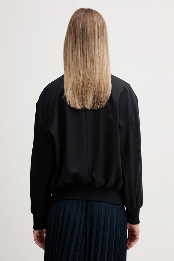 Odzież Tommy Hilfiger kurtka bomber z dodatkiem wełny WW0WW49392 granatowy