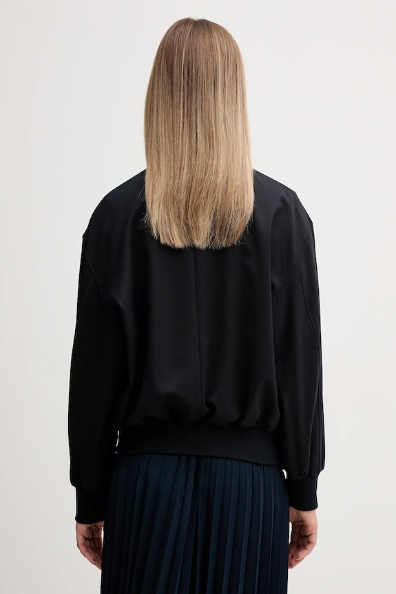 Odzież Tommy Hilfiger kurtka bomber z dodatkiem wełny WW0WW49392 granatowy