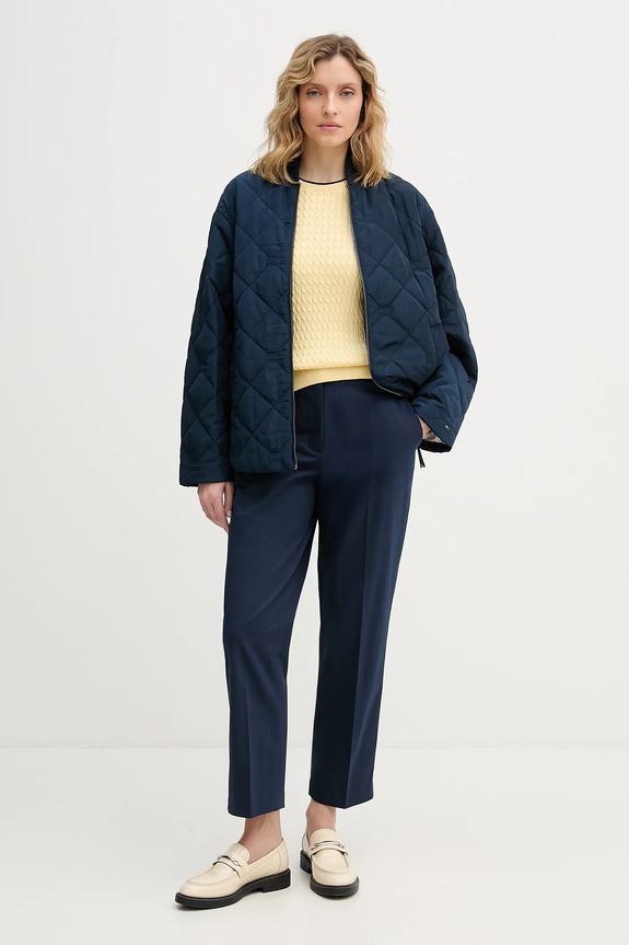 Μπουφάν Tommy Hilfiger WW0WW48691 σκούρο μπλε SS26