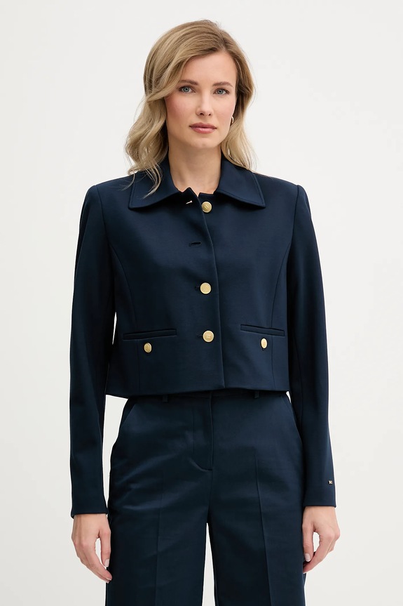 Tommy Hilfiger geacă cu captuseala bleumarin WW0WW49830