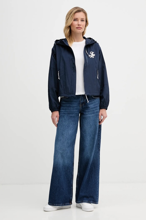 Μπουφάν Tommy Hilfiger WW0WW47769 σκούρο μπλε SS26