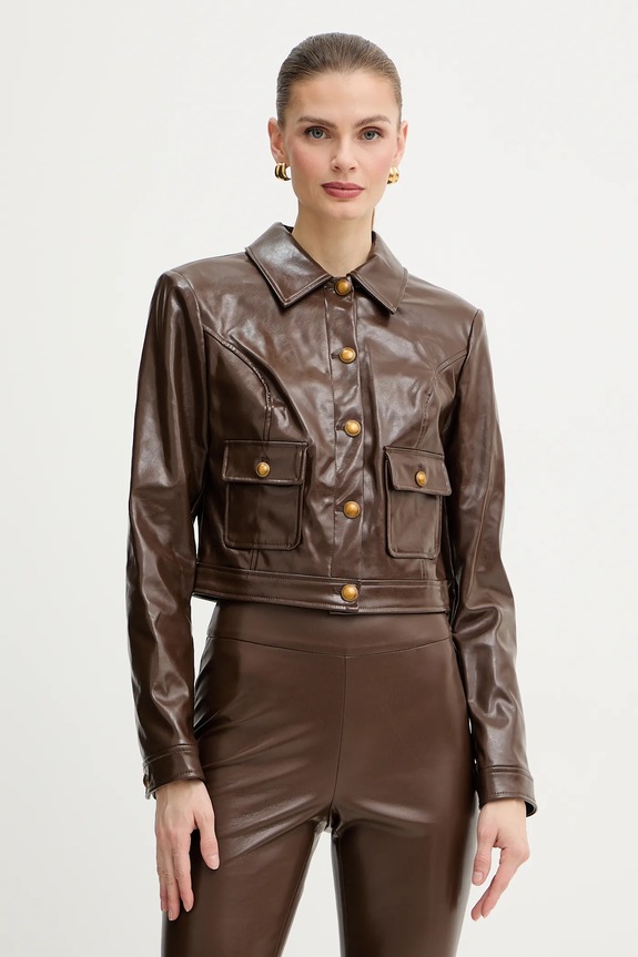 Bunda Guess BLANDINE nezateplené hnedá W6RL21.WJ620