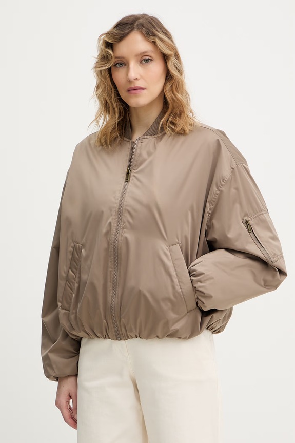 Guess kurtka bomber LORRAINE bez kaptura beżowy W6RL26.WJ662