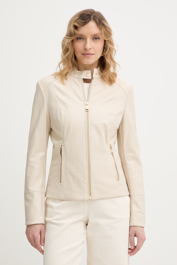 Рокерско яке Guess CLAUDINE рокерска бежов W6RL52.WL850
