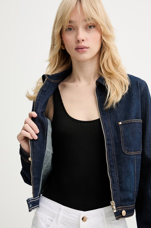 Guess geacă jeans AMELIE W6RN76.D6881