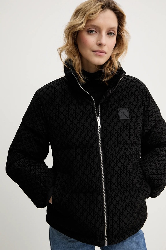 Páperová bunda Calvin Klein čierna LV044E516G