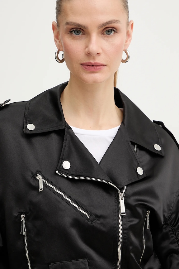 Karl Lagerfeld rövid kabát fekete B1W14002