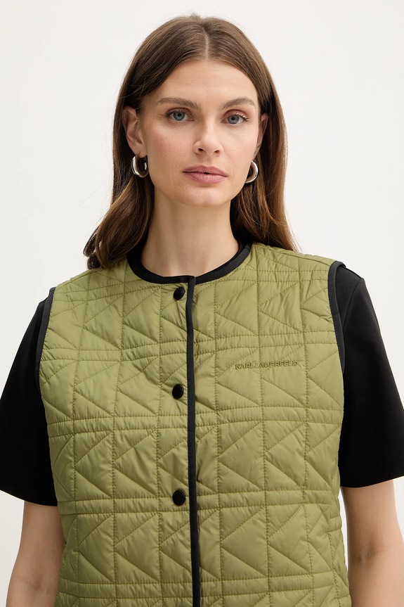 Prsluk Karl Lagerfeld K QUILT zelena B1W15042